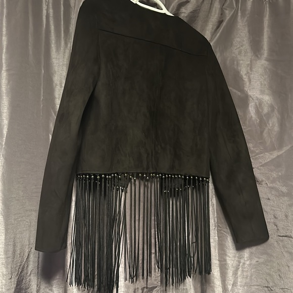 Cropped Fringe Jacket - Picture 3 of 3